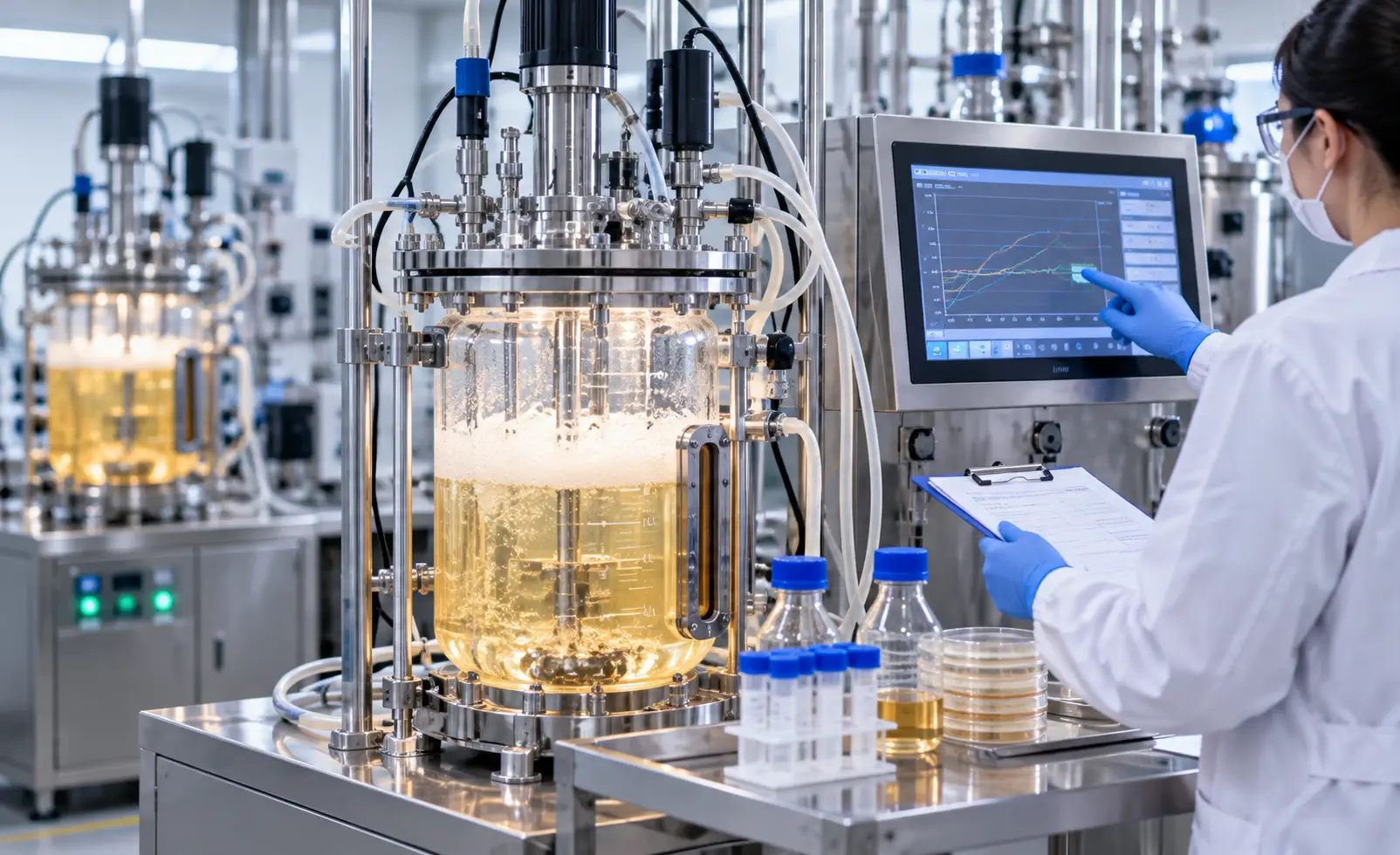 Editorial review of operating trends and installed support systems. Illustrative bioprocess equipment; not a photograph or acceptance record of a specific OLLITAL unit.